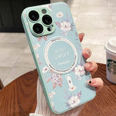 Cute Phone Case for iPhone 15, 11, 12, 13, 14, Pro Max, and 14 Plus with Printing of Magnetism Blossoms - Touchy Style