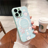 Cute Phone Case for iPhone 15, 11, 12, 13, 14, Pro Max, and 14 Plus with Printing of Magnetism Blossoms - Touchy Style .