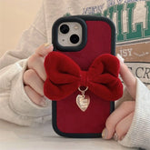 Cute Phone Case for iPhone 15, 14, 13, 12, and 11 Pro Max – 3D Bowknot Soft Back Cover – TSP452 - Touchy Style