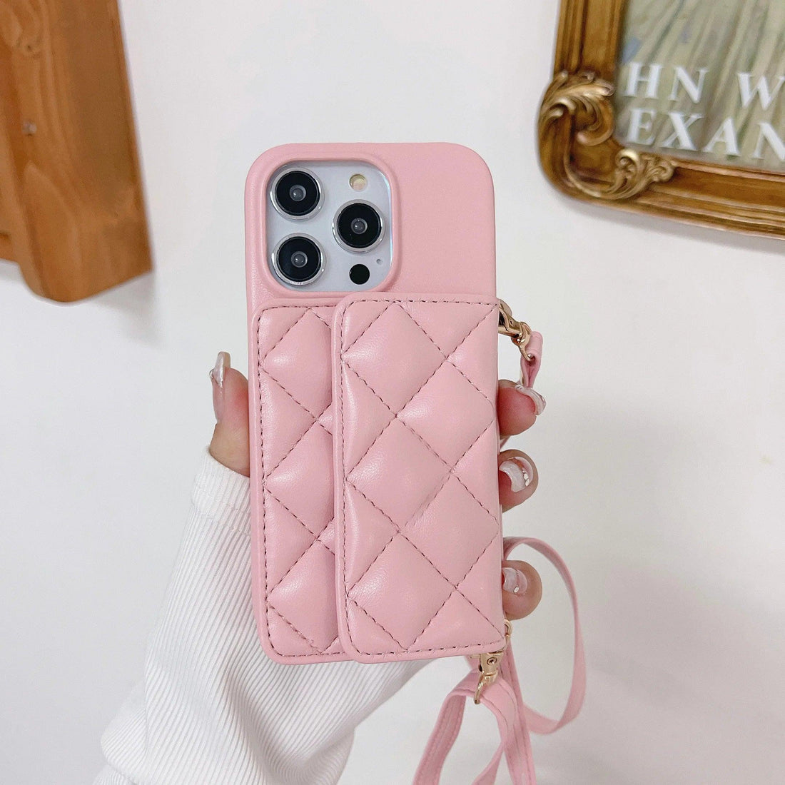 Cute Phone Case for iPhone 15, 14 Plus, 13, 12, 11 Pro Max with Leather Wallet Card Crossbody Holder - Touchy Style