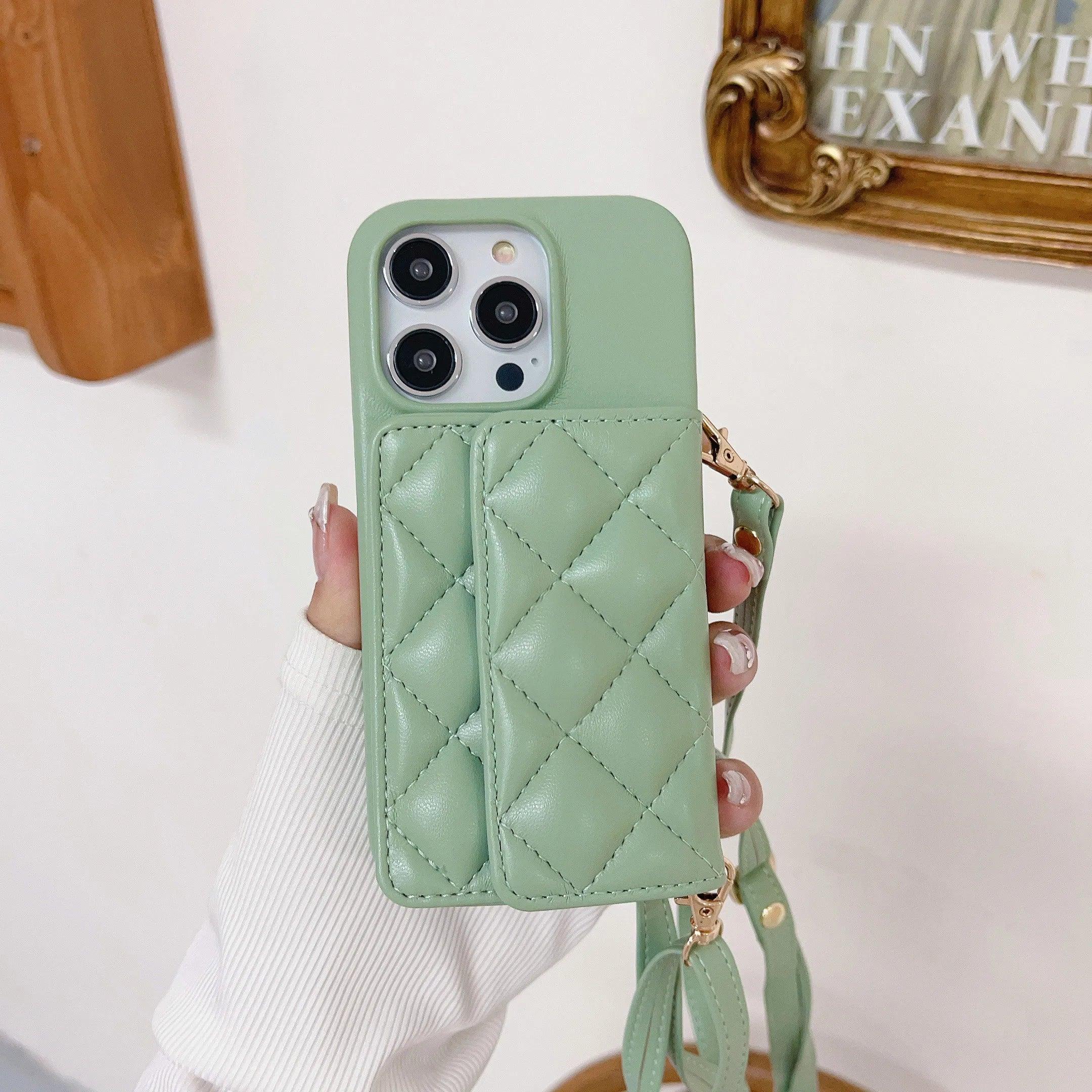 Cute Phone Case for iPhone 15, 14 Plus, 13, 12, 11 Pro Max with Leather Wallet Card Crossbody Holder - Touchy Style