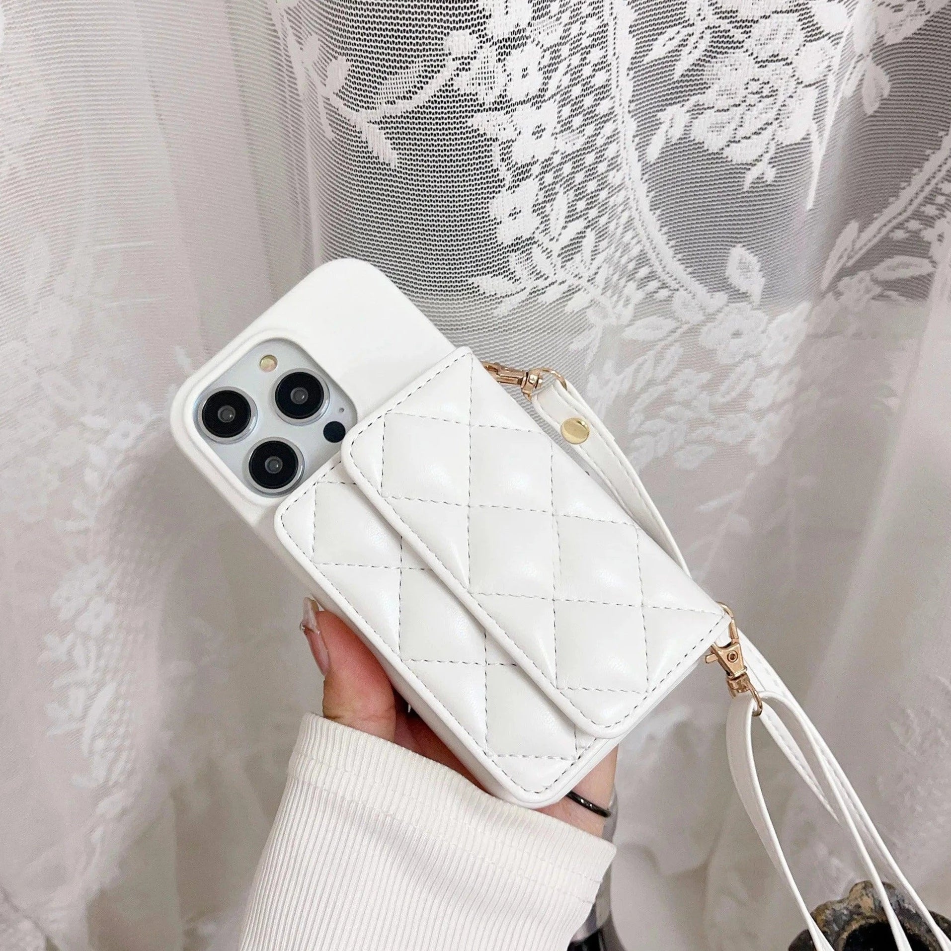 Cute Phone Case for iPhone 15, 14 Plus, 13, 12, 11 Pro Max with Leather Wallet Card Crossbody Holder - Touchy Style