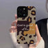 Cute Phone Case with Leopard Print and English Subtitles for iPhone 14, 13, 12, 11 Pro Max, 14 Plus, X, XS Max, XR, 12, 13 Mini, 7, 8 Plus - Touchy Style