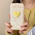 Cute Phone Cases - 3D Hearts & Flower Folding Leather Covers for iPhone 12-15 Pro Max - TSP379 - Touchy Style