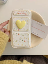 Cute Phone Cases - 3D Hearts & Flower Folding Leather Covers for iPhone 12-15 Pro Max - TSP379 - Touchy Style