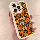 Cute Phone Cases Case for Galaxy S24, S23, S22, S21, and Note 20 series - Cartoon Happy Faces Cover - TSP386 - Touchy Style