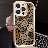 Cute Phone Cases Case for Galaxy S24, S23, S22, S21, and Note 20 series - Cartoon Happy Faces Cover - TSP386 - Touchy Style