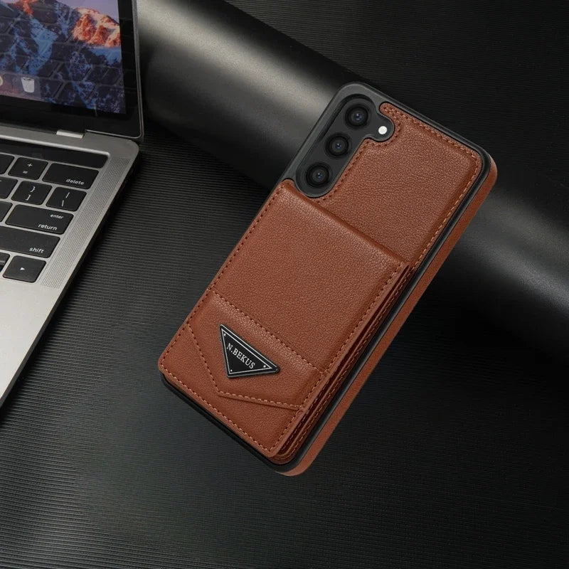 Cute Phone Cases For Galaxy A13, A14, A51, A52, A53, A54, S24, S23 FE, S22, S21 Plus, S20, and Note 20 Ultra - Leather Wallet Cover - TSP381 - Touchy Style