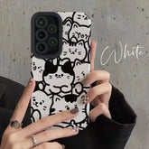 Cute Phone Cases for Galaxy S24, S23, S22 Ultra Plus, S20 FE, A55, A53, A52S, A52, A54, A14, A33, A13, A34, A32, A51, A73, A72, A12, A22, A23 5G 
 - Lovely Cats - TSP406 - Touchy Style