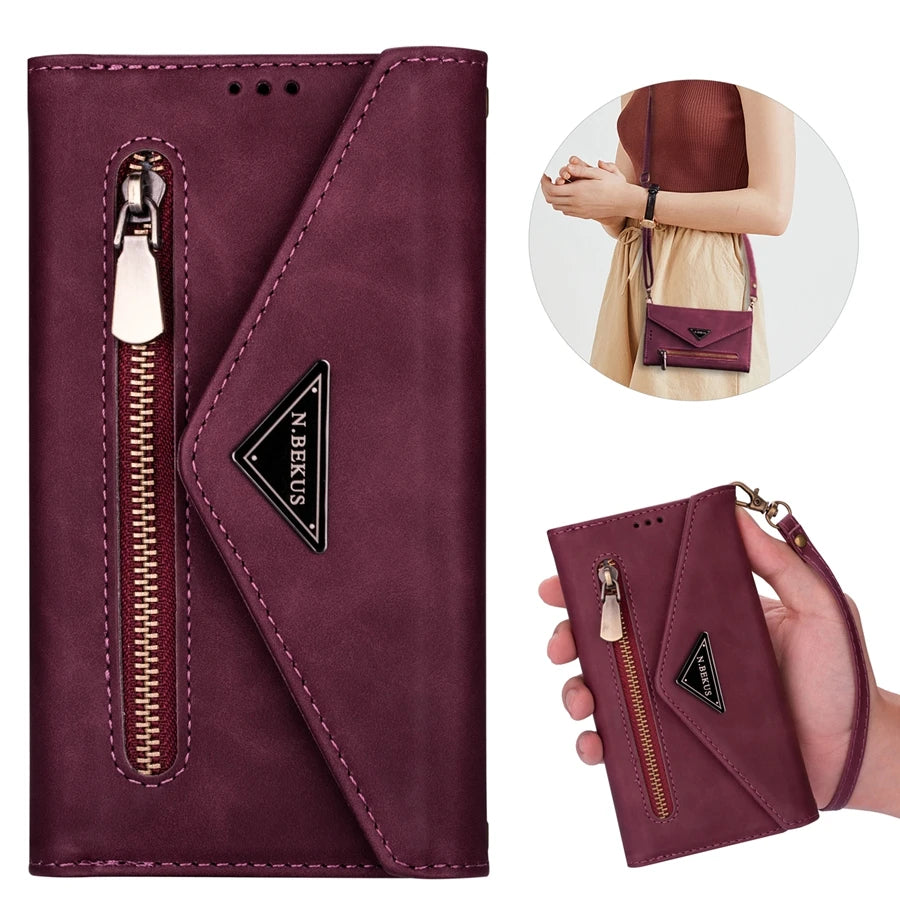 Cute Phone Cases For Huawei P40, P30, P20 Lite, Pro P Smart 2019, and Mate series - Leather Wallet Cover - TSP383 - Touchy Style