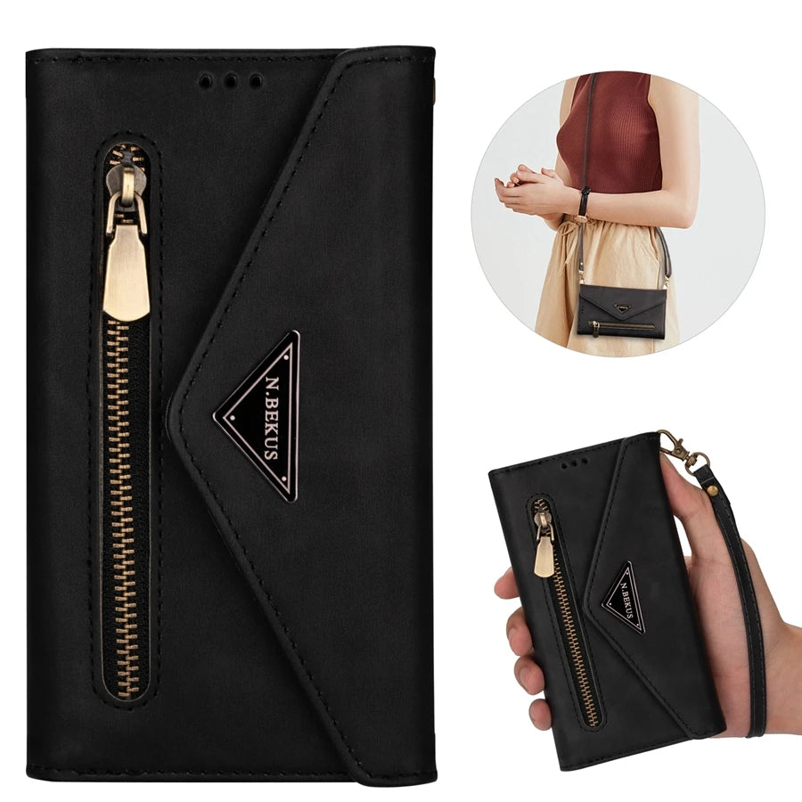 Cute Phone Cases For Huawei P40, P30, P20 Lite, Pro P Smart 2019, and Mate series - Leather Wallet Cover - TSP383 - Touchy Style