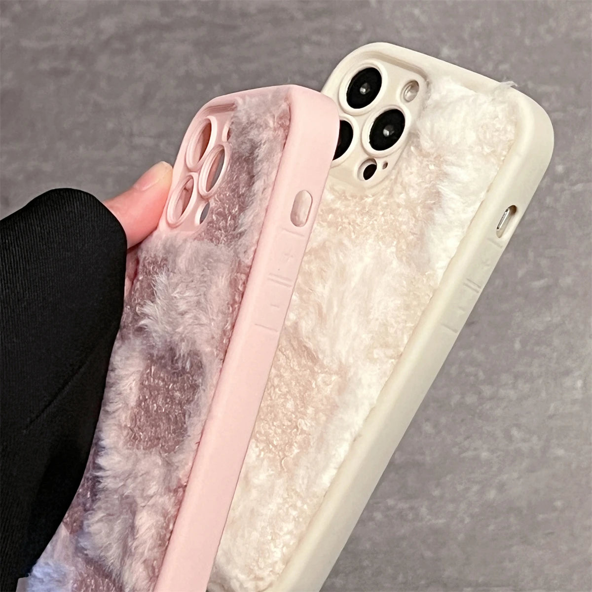 Cute Phone Cases for iPhone 11, 12, 13, 14, 15, 16 Pro Max and Plus - Fluffy &amp; Fabulous Spliced Lattice - TSP434 - Touchy Style