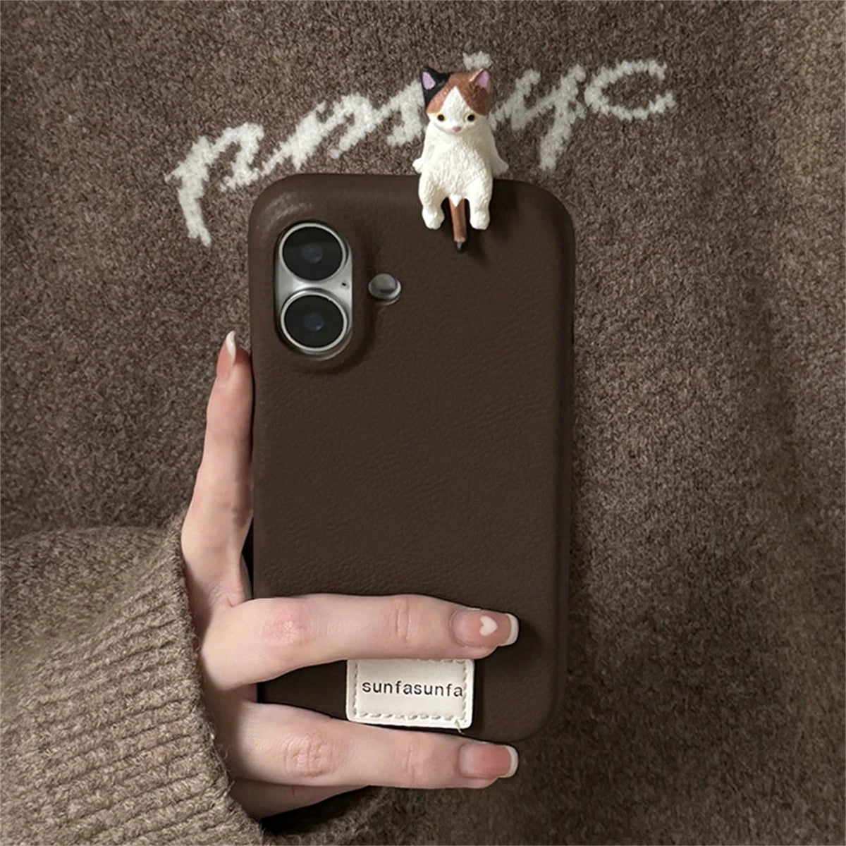 Cute Phone Cases for iPhone 11, 12, 13, 14, 15, 16 Pro Max Plus - Soft 3D Cat - TSP329 - Touchy Style