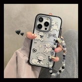 Cute Phone Cases For iPhone 11, 12, 13, 14, 15 Pro Max, and 15 Plus - White Sheep - Acrylic Cover - TSP264 - Touchy Style