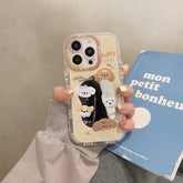 Cute Phone Cases For iPhone 11, 12, 13, 14, and 15 Pro Max - Cartoon Puppy Dog - Makeup Mirror Cover - TSP275 - Touchy Style