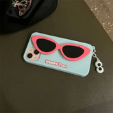 Cute Phone Cases for iPhone 11, 12, 13, 14, and 15 Pro Max - Funny 3D Sunglasses Holder - TSP457 - Touchy Style