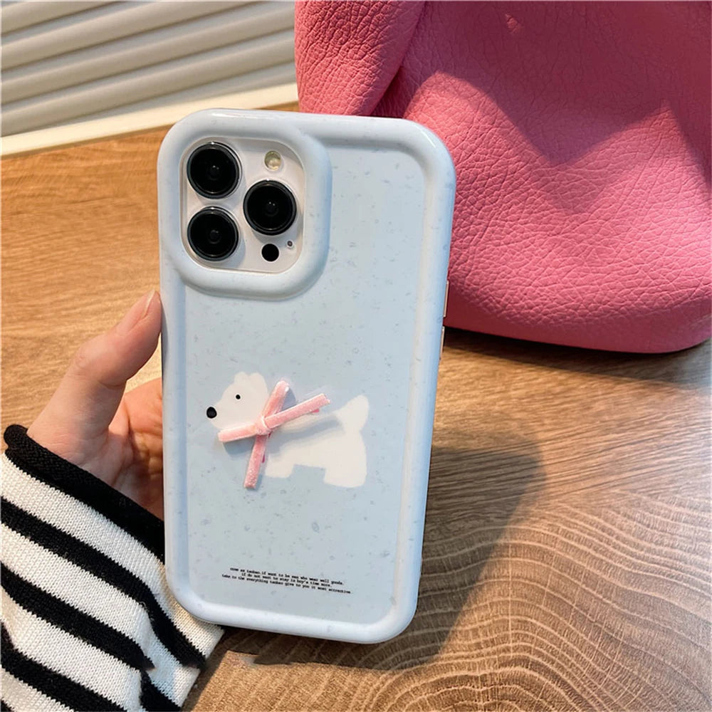 Cute Phone Cases For iPhone 11, 12, 13, 14, and 15 Pro Max models - Cartoon Lovely Puppy - TSP523 - Touchy Style