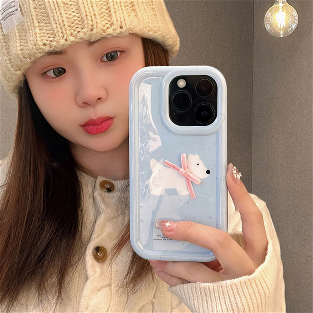 Cute Phone Cases For iPhone 11, 12, 13, 14, and 15 Pro Max models - Cartoon Lovely Puppy - TSP523 - Touchy Style