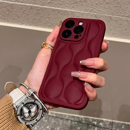 Cute Phone Cases for iPhone 11, 12, 13, 14, and 15 Pro Max models - Luxury Wavy Pattern - TSP193 - Touchy Style