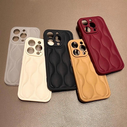 Cute Phone Cases for iPhone 11, 12, 13, 14, and 15 Pro Max models - Luxury Wavy Pattern - TSP193 - Touchy Style