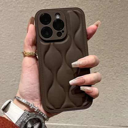 Cute Phone Cases for iPhone 11, 12, 13, 14, and 15 Pro Max models - Luxury Wavy Pattern - TSP193 - Touchy Style