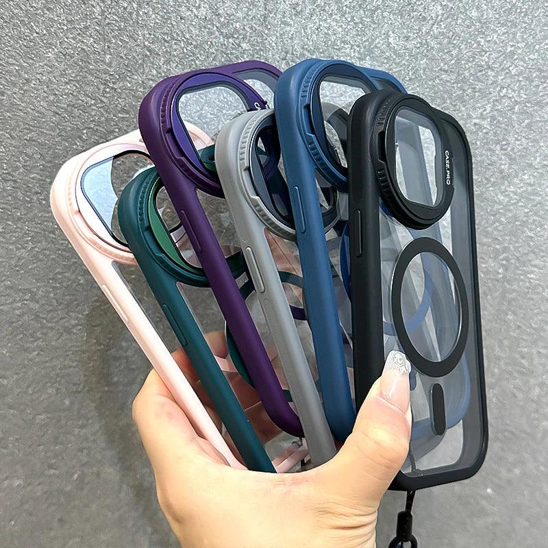 Cute Phone Cases for iPhone 11, 12, 13, 14, and 15 Pro Max models - Magnetic - Transparent Cover - TSP198 - Touchy Style