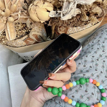 Cute Phone Cases for iPhone 11, 12, 13, 14, and 15 Pro Max - Rainbow Dots - Glossy Cover - TSP272 - Touchy Style