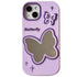 Cute Phone Cases For iPhone 11, 12, 13, 14, or 15 Pro Max - Purple Butterfly Makeup Mirror - Soft Cover - TSP254 - Touchy Style