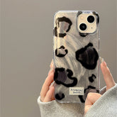 Cute Phone Cases for iPhone 11-15 Pro Max - Laser Leopard Print Bumper Cover - TSP355 - Touchy Style