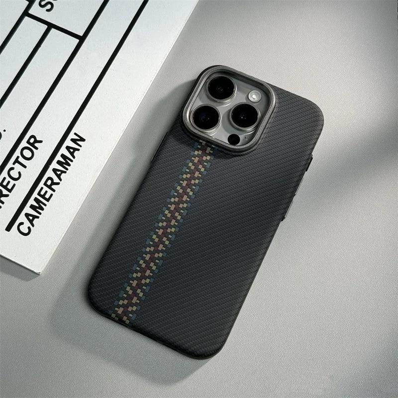 Cute Phone Cases for iPhone 12, 13, 14, 15, and Pro Max models - Carbon Fibre Hard PC Armor Cover - TSP200 - Touchy Style