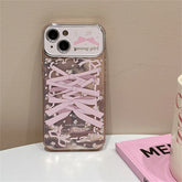 Cute Phone Cases for iPhone 12, 13, 14, and 15 Pro Max - Ribbon Bow Soft Cover - TSP462 - Touchy Style