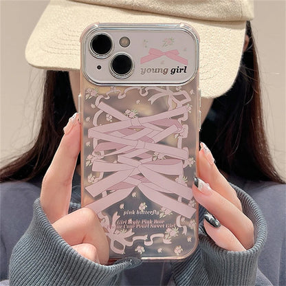 Cute Phone Cases for iPhone 12, 13, 14, and 15 Pro Max - Ribbon Bow Soft Cover - TSP462 - Touchy Style