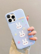 Cute Phone Cases for iPhone 13, 14, and 15 Pro Max - Candy Color Rabbit Cat Cartoon Soft Cover - TSP216 - Touchy Style