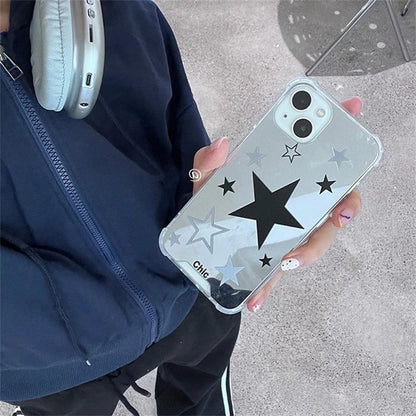 Cute Phone Cases for iPhone 14, 13, 12, 11 Pro Max, X, XR, and XS Max - Stars Mirror Cover - TSP449 - Touchy Style