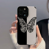 Cute Phone Cases for iPhone 14 Pro Max, 13, 12, 11, XS, XR, 7, 8 Plus - Fashion Butterfly Leather - Touchy Style .