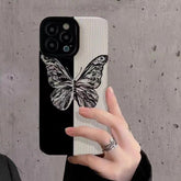 Cute Phone Cases for iPhone 14 Pro Max, 13, 12, 11, XS, XR, 7, 8 Plus - Fashion Butterfly Leather - Touchy Style .