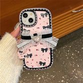 Cute Phone Cases for iPhone 15, 14, 13, 12, and 11 Pro - 3D Bowknot, Leather Cover- TSP456 - Touchy Style