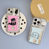 Cute Phone Cases For iPhone 15, 14, 13, 12, and 11 Pro Max - Cat Pattern - Wallet Pocket - TSP279 - Touchy Style