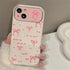 Cute Phone Cases for iPhone 15, 14, 13, 12, or 11 Pro Max - Pink Bowknot & Mini Pearls - TSP458 - Touchy Style