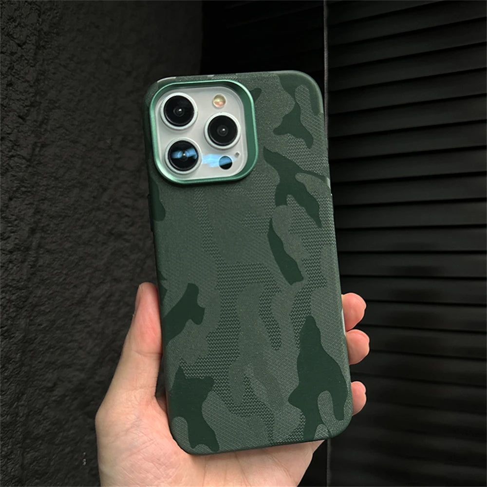 Cute Phone Cases for iPhone 15, 14, 13, 12 Pro Max, and 15 Pro Max - Luxury Camouflage Shockproof Armor Case - TSP419 - Touchy Style