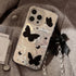 Cute Phone Cases for iPhone 15, 14, 13, 12 Pro Max, and Plus models - Butterfly Pattern With 3D Bow Bracelet - TSP341 - Touchy Style