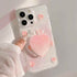 Cute Phone Cases for iPhone 15, 14, 13, 12 Pro Max, Plus & 11 - Glitter Transparent Strawberry - TSP340 - Touchy Style