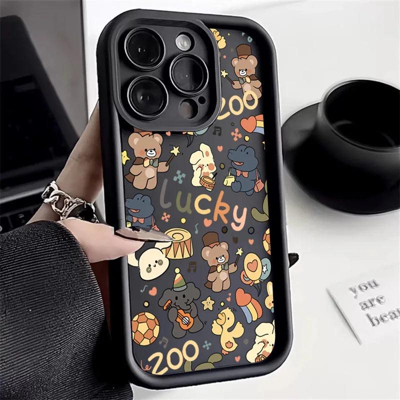 Cute Phone Cases For iPhone 15, 14 Pro Max, 13, 12, 11, XS, X, XR, 7, and 8 Plus - Cartoon Party Cover - TSP233 - Touchy Style