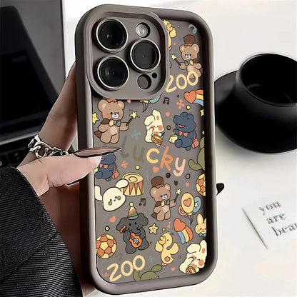 Cute Phone Cases For iPhone 15, 14 Pro Max, 13, 12, 11, XS, X, XR, 7, and 8 Plus - Cartoon Party Cover - TSP233 - Touchy Style