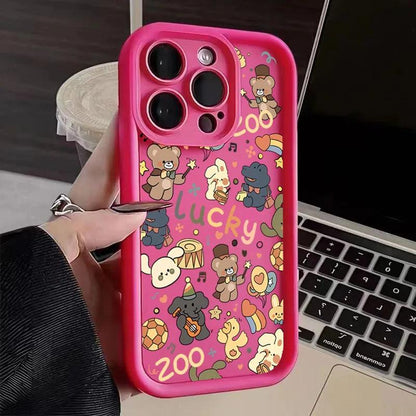 Cute Phone Cases For iPhone 15, 14 Pro Max, 13, 12, 11, XS, X, XR, 7, and 8 Plus - Cartoon Party Cover - TSP233 - Touchy Style