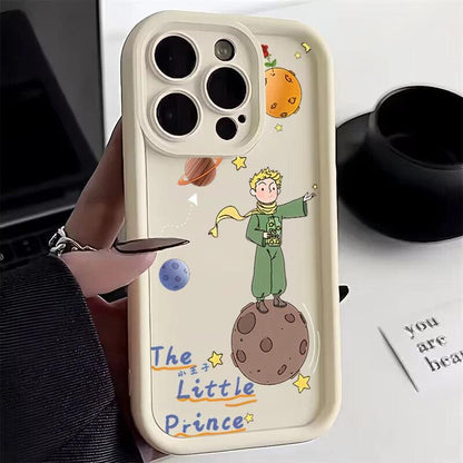 Cute Phone Cases For iPhone 15, 14 Pro Max, 13, 12, 11, XS, XR, X, 7, 8 Plus - Graffiti Planet - The Little Prince - TSP232 - Touchy Style