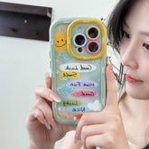 Cute Phone Cases for iPhone 15 Pro Max, 14, 13, 11, and 12 - Graffiti Oil Painting Acrylic Back Cover - TSP218 - Touchy Style