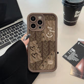 Cute Phone Cases For iPhone 15 Pro Max, 14, 13, 12, 11, XS, X, XR, 7, 8, 15 Plus, and SE 2020 - Lattice Smile Face - TSP225 - Touchy Style