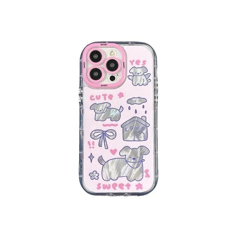 Cute Phone Cases For iPhone 15 Pro Max, 14, 13, 12, and 11 - Sweet Dog - Soft Cover - TSP283 - Touchy Style