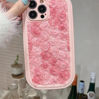 Cute Phone Cases for iPhone 15 Pro Max, 15 Plus, 14, 13, 12, and 11 - Pink Flowers - Girly Back Cover - TSP259 - Touchy Style